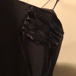 Black skirt with side lace down detail